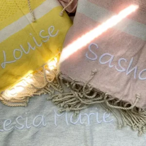 Serviette de plage personnalisée ou fouta