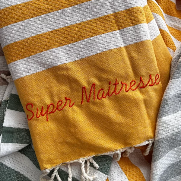 Serviette de plage personnalisée ou fouta – Image 2